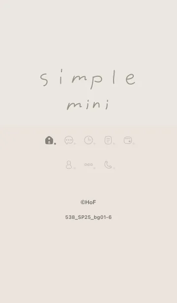 [LINE着せ替え] 538.25_ベージュ1-6の画像1