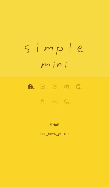 [LINE着せ替え] 538.25_イエロー1-6の画像1