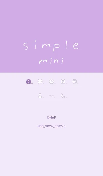 [LINE着せ替え] N38_24_パープル2-6の画像1