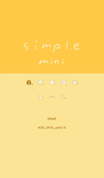 [LINE着せ替え] N38_24_イエロー3-6の画像1