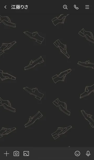 [LINE着せ替え] Leather Shoes(Black)の画像3