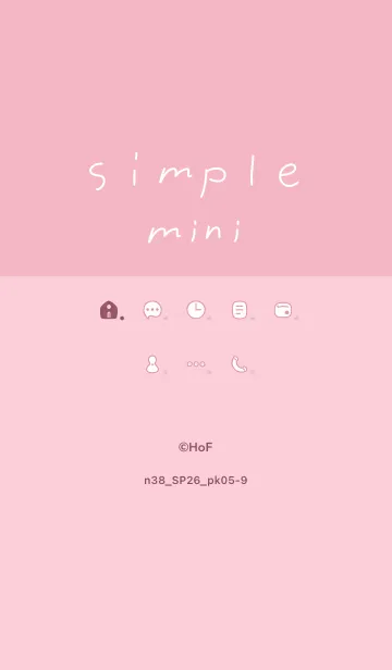 [LINE着せ替え] n38_26_ピンク5-9の画像1