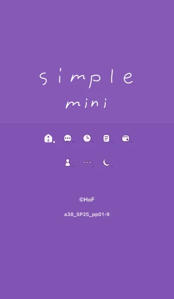 [LINE着せ替え] a38_25_パープル1-9の画像1