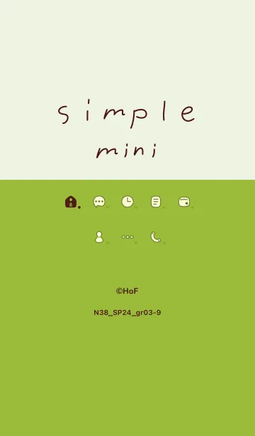 [LINE着せ替え] N38_24_グリーン3-9の画像1