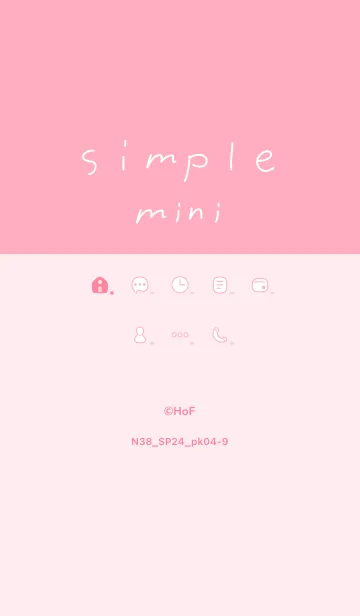 [LINE着せ替え] N38_24_ピンク4-9の画像1