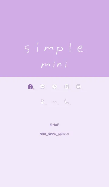 [LINE着せ替え] N38_24_パープル2-9の画像1