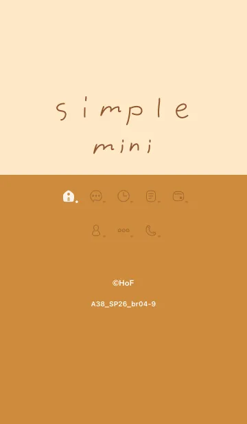 [LINE着せ替え] A38.26_ブラウン4-9の画像1