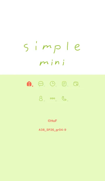 [LINE着せ替え] A38.26_グリーン4-9の画像1