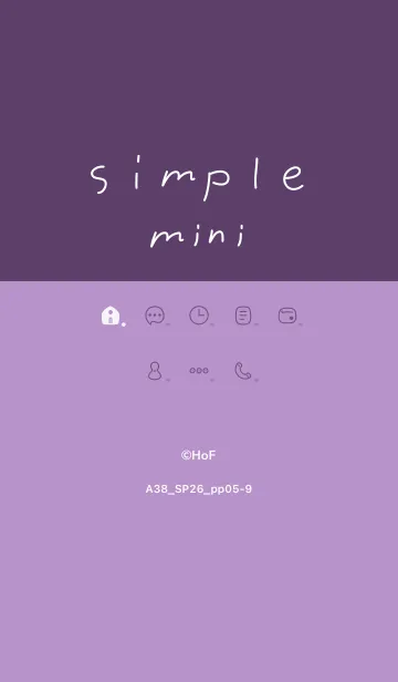 [LINE着せ替え] A38.26_パープル5-9の画像1