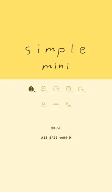 [LINE着せ替え] A38.26_イエロー4-9の画像1