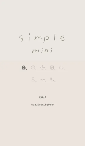 [LINE着せ替え] 538.25_ベージュ1-9の画像1