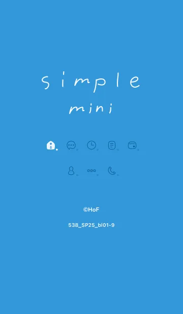 [LINE着せ替え] 538.25_ブルー1-9の画像1