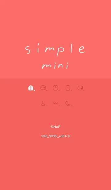 [LINE着せ替え] 538.25_レッド1-9の画像1