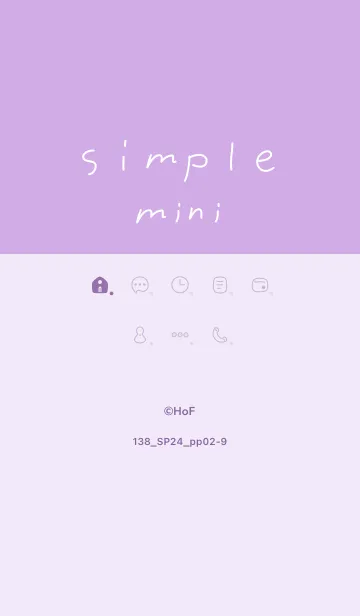 [LINE着せ替え] 138.24_パープル2-9の画像1