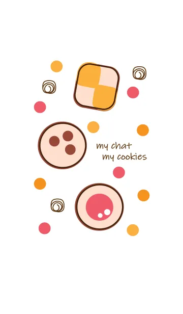 [LINE着せ替え] Sweet cookies :)の画像1