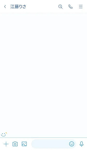 [LINE着せ替え] 可愛いニコちゃんキラキラ＊ブルーの画像3