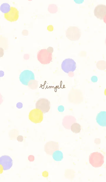 [LINE着せ替え] 水彩 ドット カラフル25の画像1