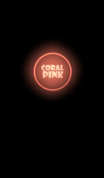 [LINE着せ替え] Coral Pink Neon Theme Ver.2 (JP)の画像1