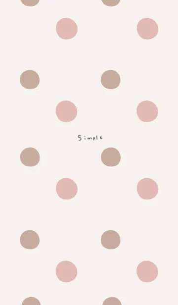 [LINE着せ替え] 大人可愛いくすみ水玉。の画像1