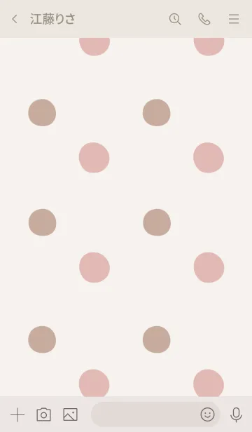 [LINE着せ替え] 大人可愛いくすみ水玉。の画像3