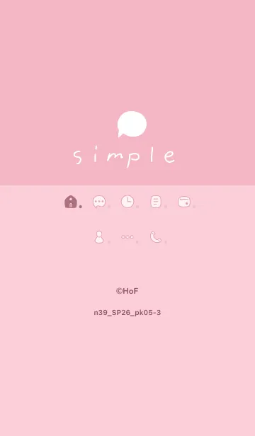 [LINE着せ替え] n39_26_ピンク5-3の画像1