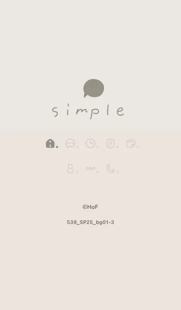 [LINE着せ替え] 539.25_ベージュ1-3の画像1