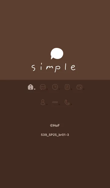 [LINE着せ替え] 539.25_ブラウン1-3の画像1