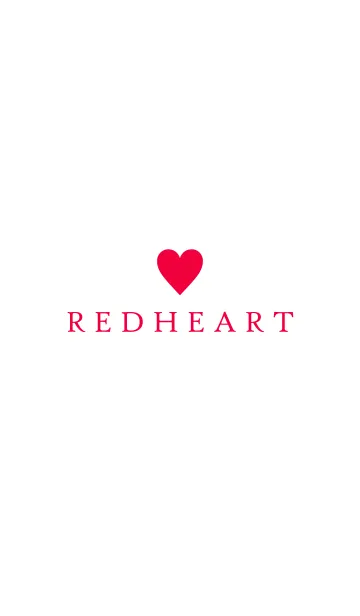 [LINE着せ替え] RED HEART WHITE - 1 -の画像1