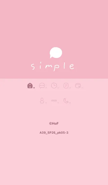 [LINE着せ替え] A39.26_ピンク5-3の画像1