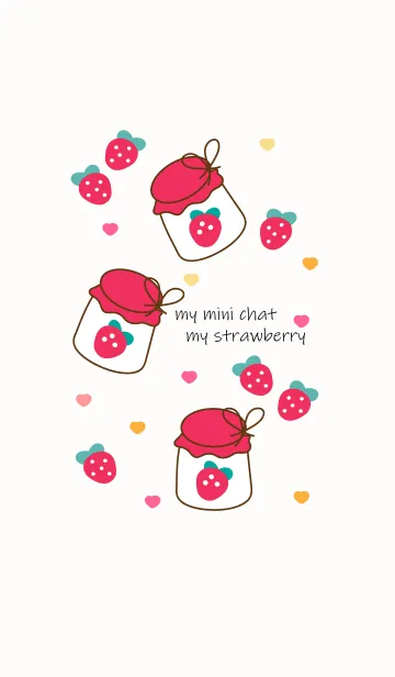 [LINE着せ替え] Yummy strawberry jam 8の画像1