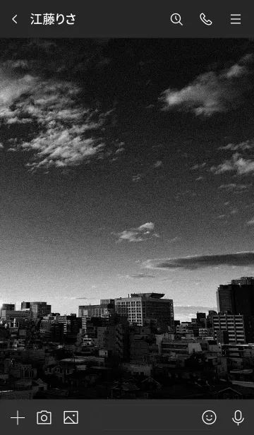 [LINE着せ替え] Monochrome City モノクロの東京の街の画像3