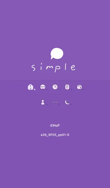 [LINE着せ替え] a39_25_パープル1-6の画像1