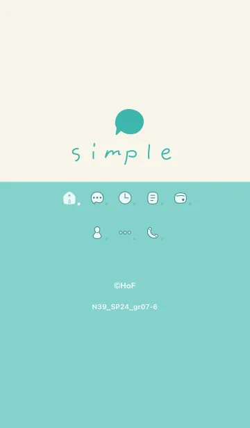 [LINE着せ替え] N39_24_グリーン7-6の画像1