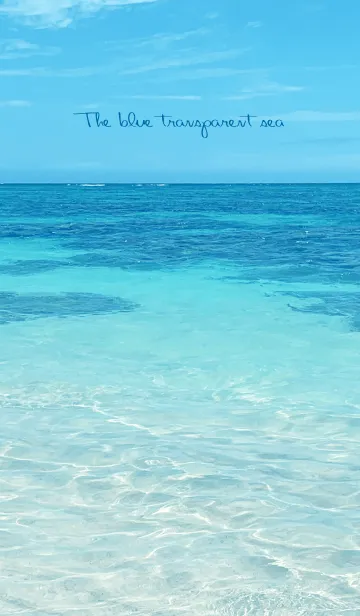 [LINE着せ替え] The blue transparent sea 17の画像1