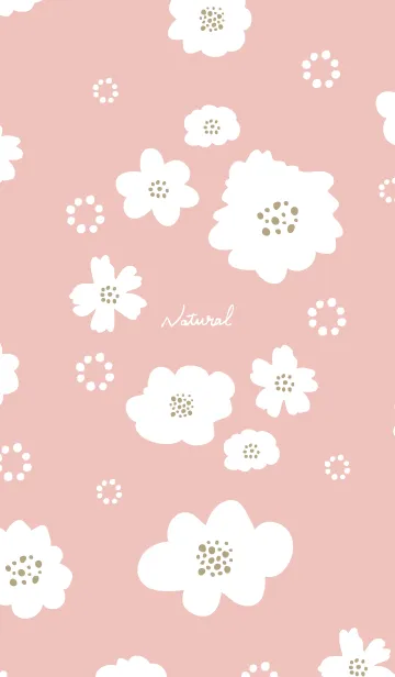 [LINE着せ替え] 白花と白丸8の画像1