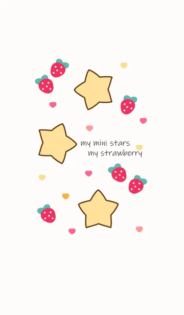 [LINE着せ替え] Stars & Strawberry 8の画像1