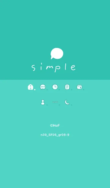 [LINE着せ替え] n39_26_グリーン8-9の画像1