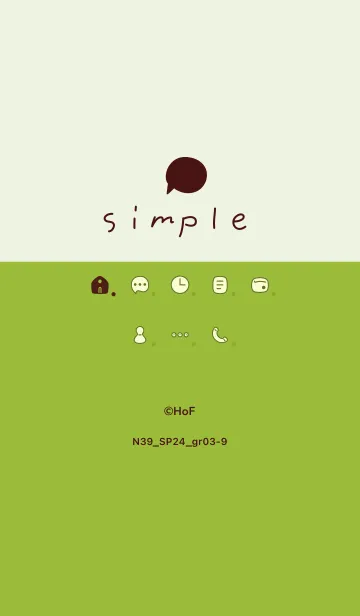 [LINE着せ替え] N39_24_グリーン3-9の画像1