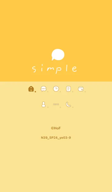 [LINE着せ替え] N39_24_イエロー3-9の画像1