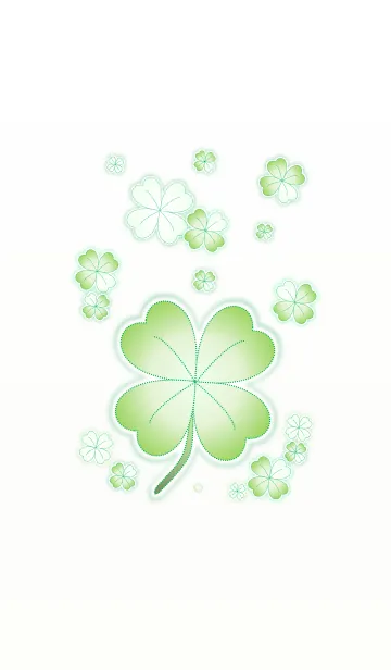 [LINE着せ替え] My Lucky Clover Theme！ (Green V.3)の画像1