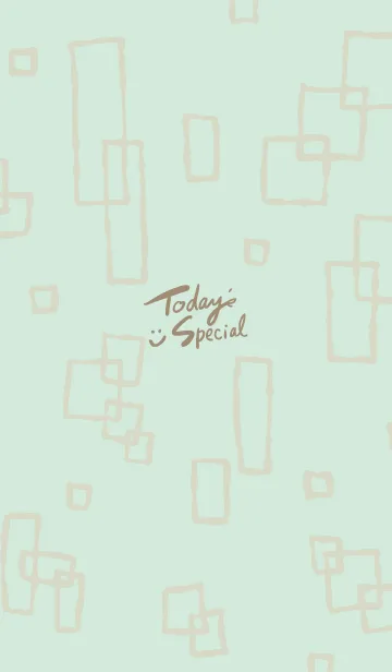 [LINE着せ替え] ベージュ四角 シンプル16の画像1