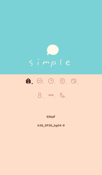 [LINE着せ替え] A39.26_ベージュ4-9の画像1