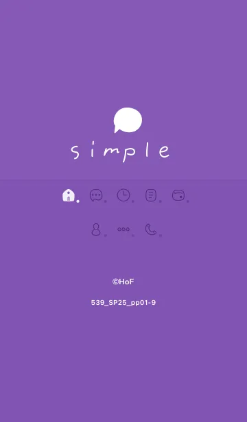[LINE着せ替え] 539.25_パープル1-9の画像1