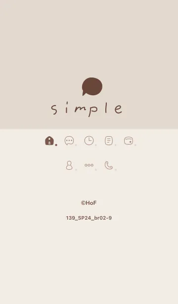 [LINE着せ替え] 139.24_ブラウン2-9の画像1