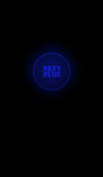 [LINE着せ替え] Navy Blue  Neon Theme Ver.2 (JP)の画像1