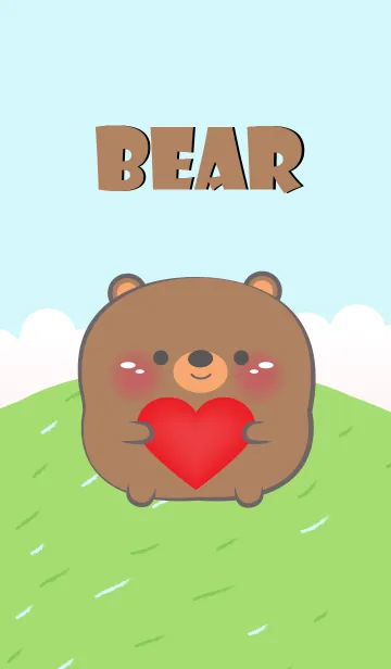 [LINE着せ替え] Cute Chubby Bear Theme (JP)の画像1