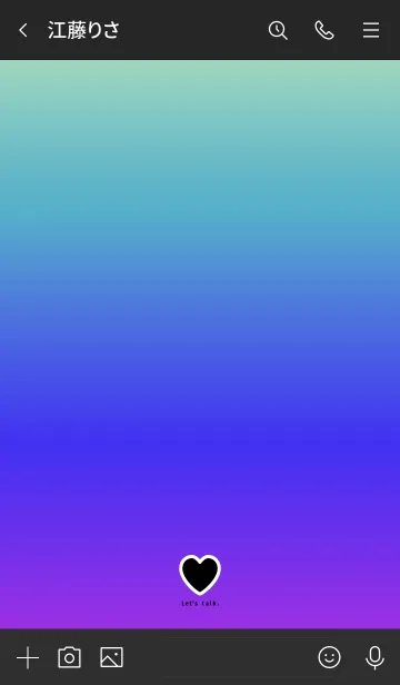 [LINE着せ替え] カラフルグラデーション /ビビッドカラー15の画像3