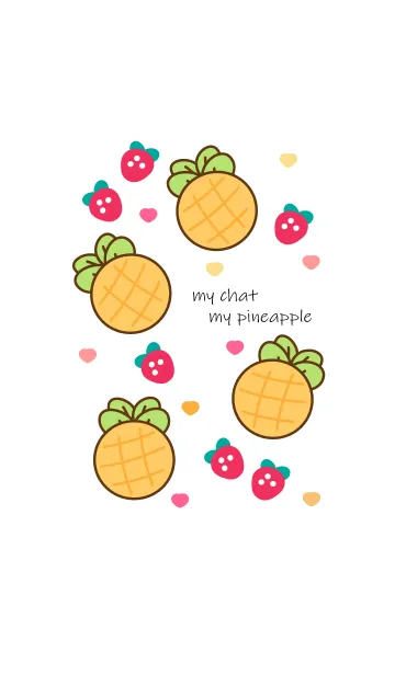 [LINE着せ替え] Pineapple & Strawberry 5の画像1