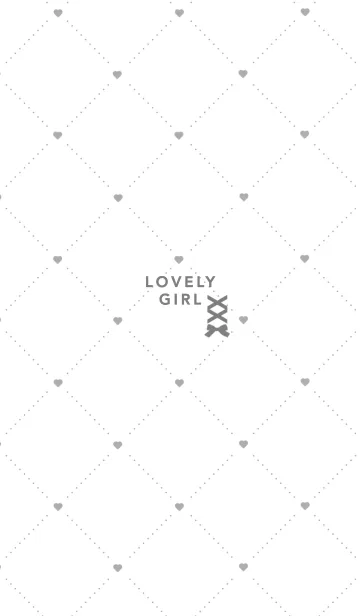 [LINE着せ替え] Lovely girl ♡ whiteの画像1