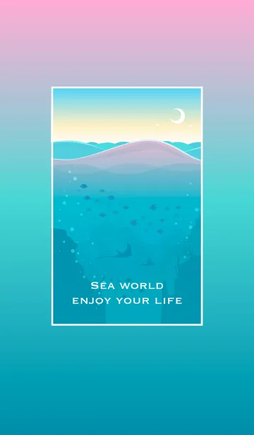 [LINE着せ替え] Sea world_twilight_enjoy your lifeの画像1